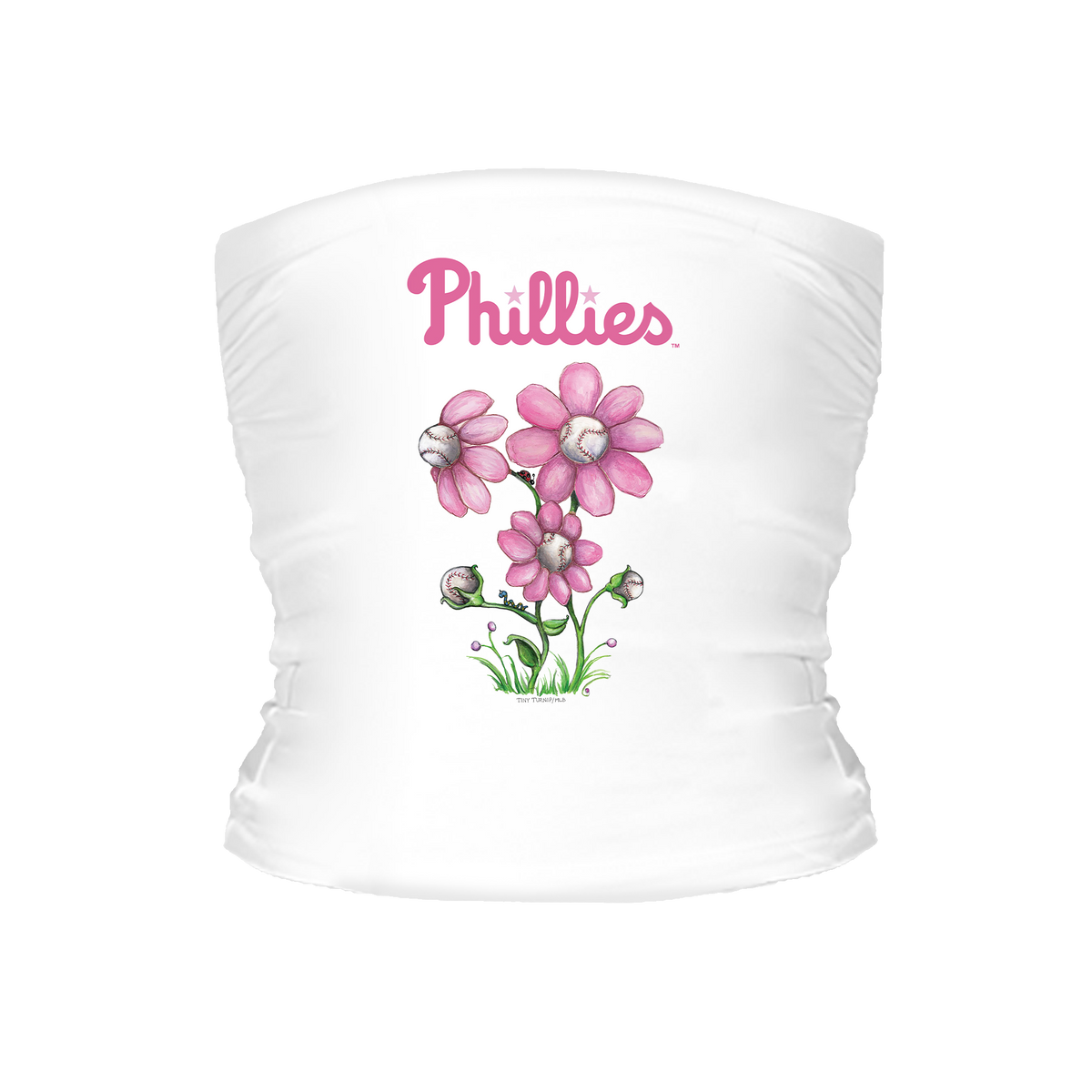 Philadelphia Phillies Blooming Baseball Tube Top - Tiny Turnip