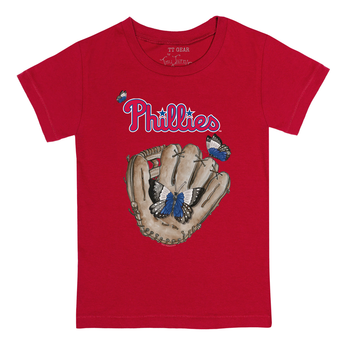 Philadelphia Phillies Butterfly Glove Tee Shirt