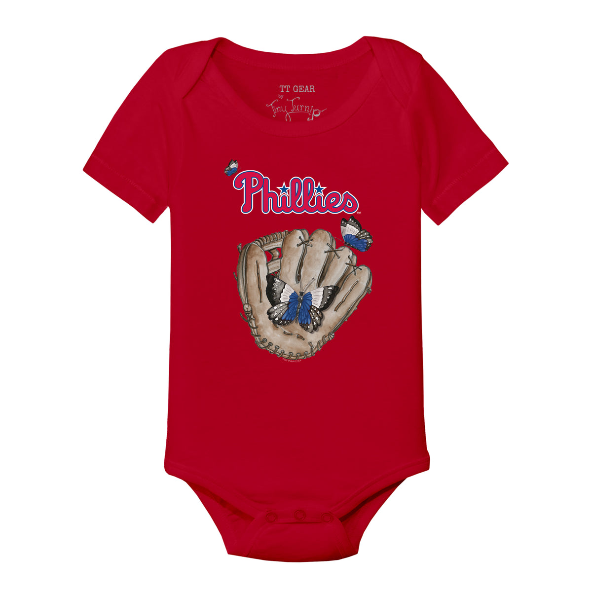 Philadelphia Phillies Butterfly Glove Short Sleeve Snapper
