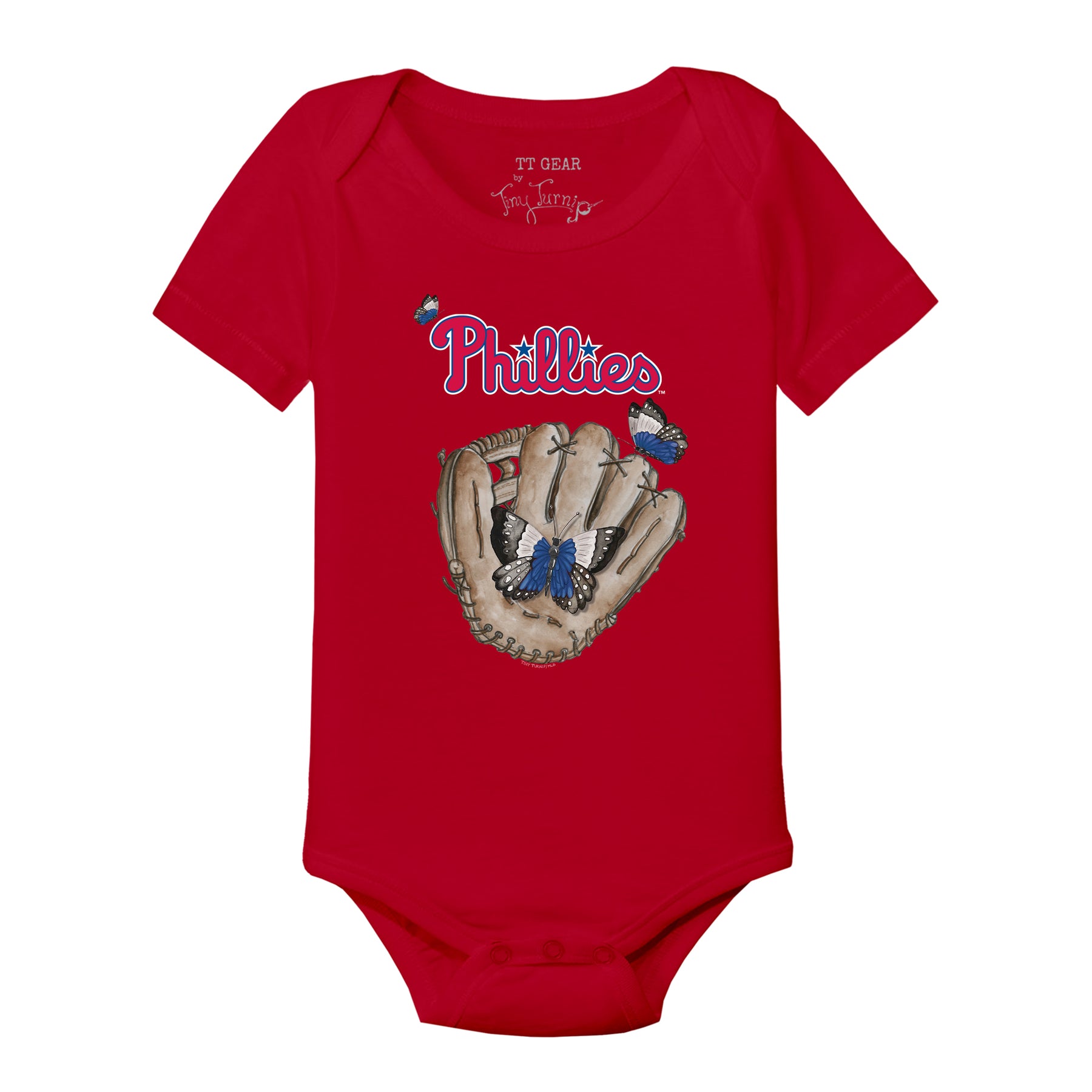 Philadelphia Phillies Butterfly Glove Short Sleeve Snapper