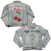 Philadelphia Phillies Cherry Boyfriend Denim Jacket