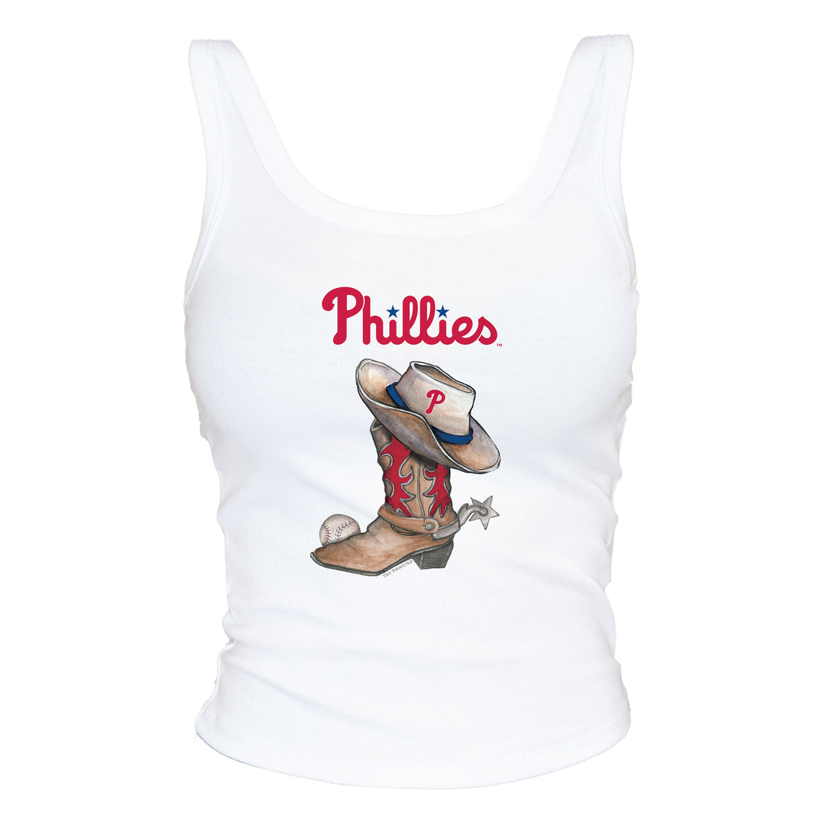 Philadelphia Phillies Cowboy Boot Ribbed Tank