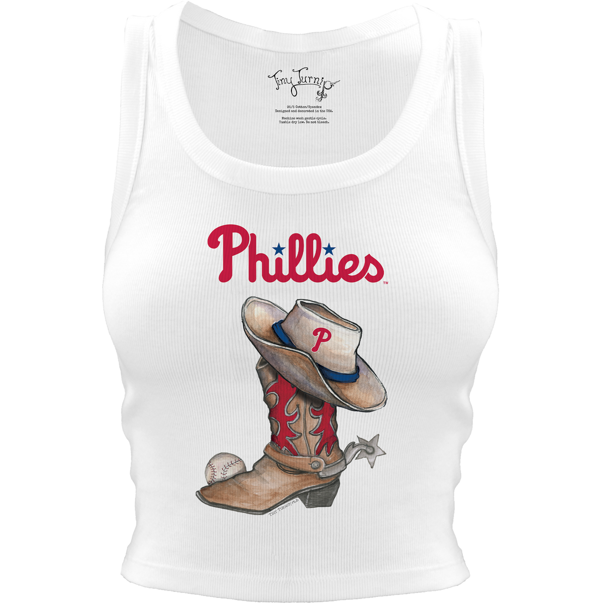 Philadelphia Phillies Cowboy Boot Crop Tank