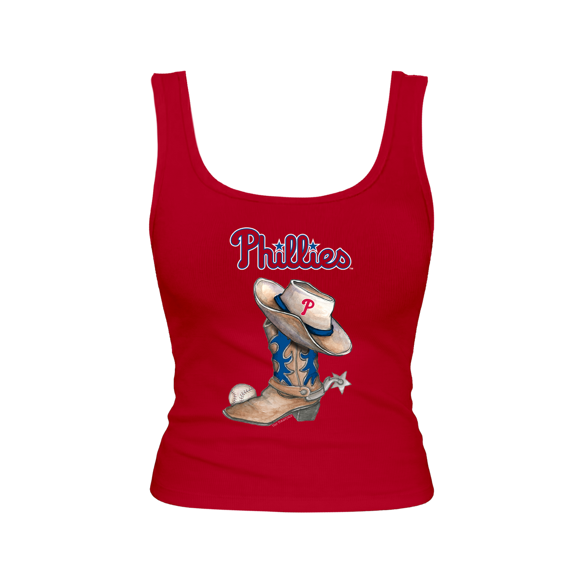 Philadelphia Phillies Cowboy Boot Emmy Tank