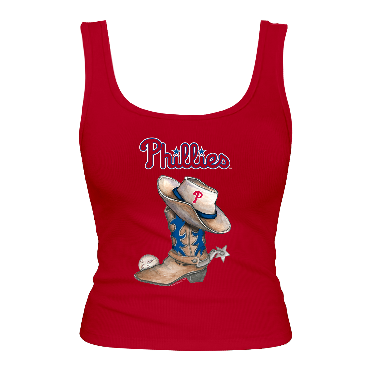 Philadelphia Phillies Cowboy Boot Emmy Tank