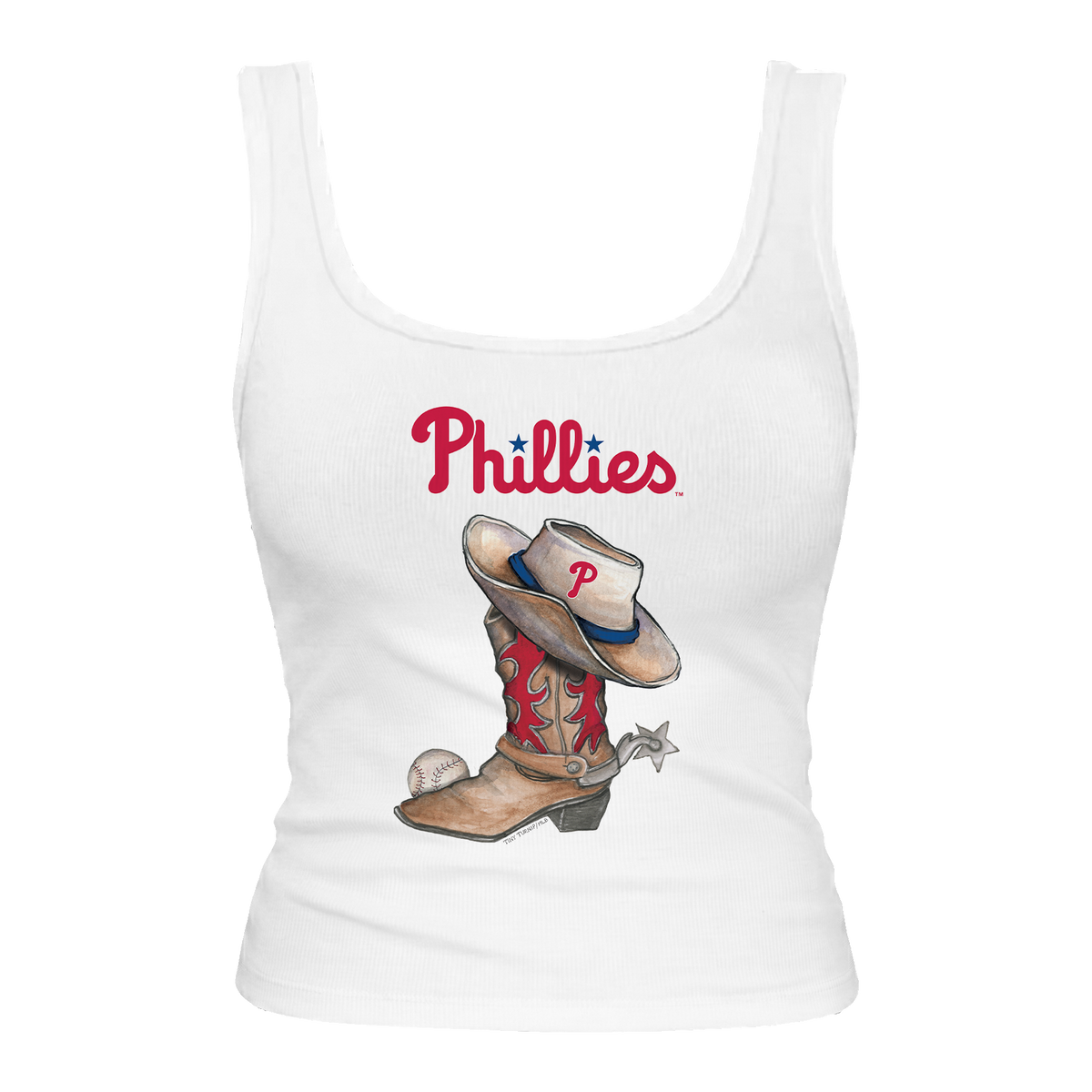 Philadelphia Phillies Cowboy Boot Emmy Tank
