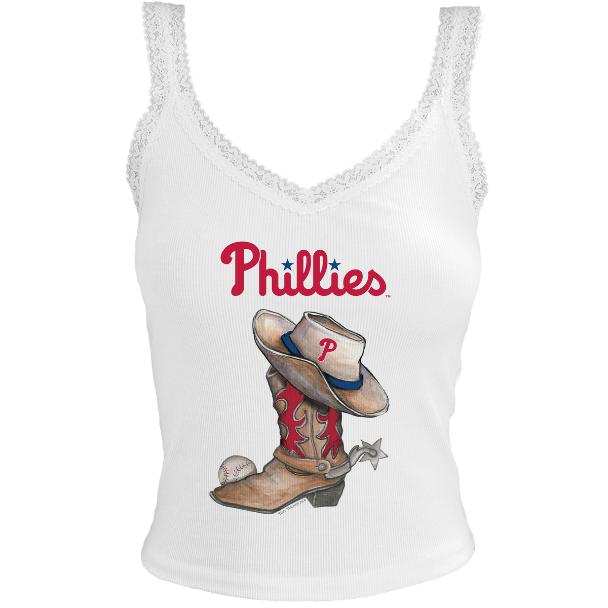 Philadelphia Phillies Cowboy Boot Lace Tank