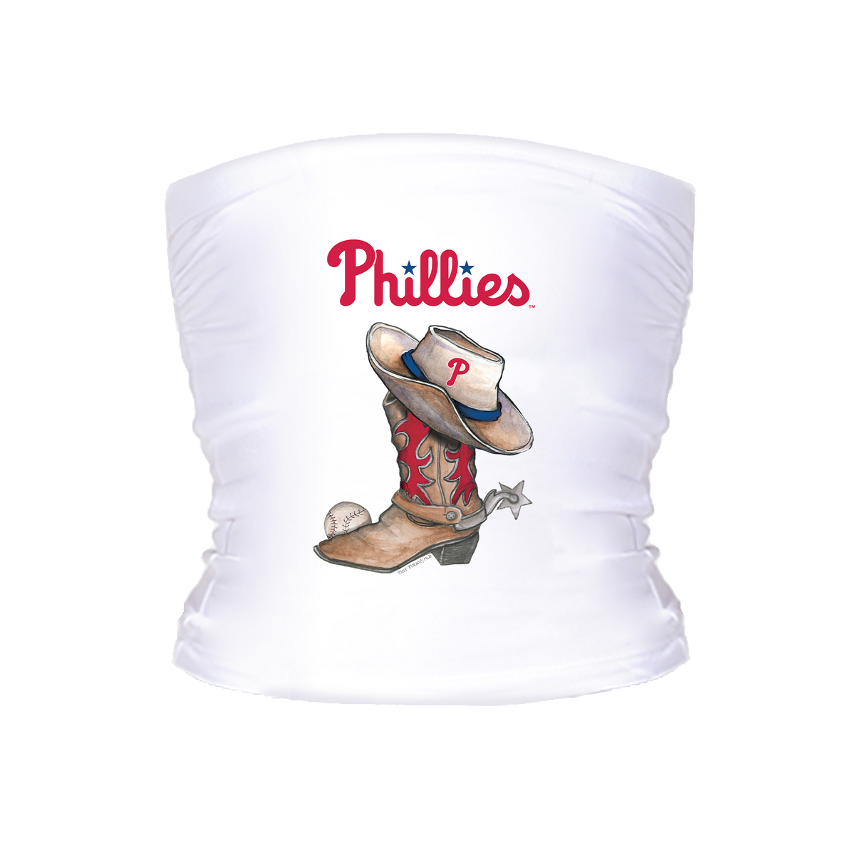 Philadelphia Phillies Cowboy Boot Tube Top