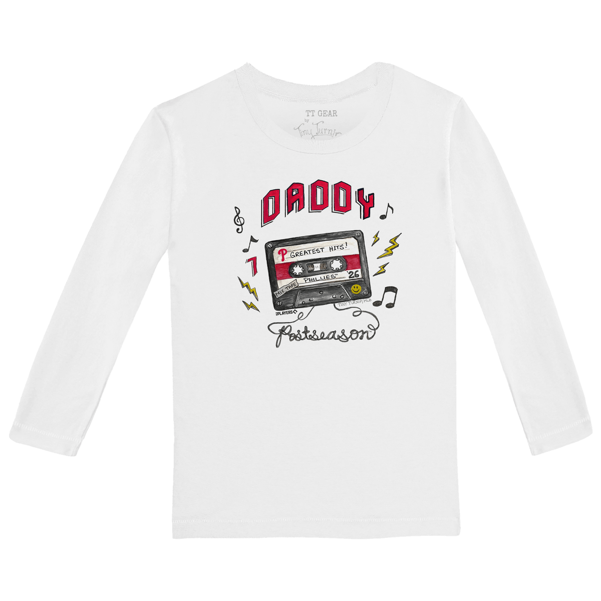 VIP Philadelphia Phillies Postseason '26 Kid's Long-Sleeve Tee Shirt - Tiny Turnip