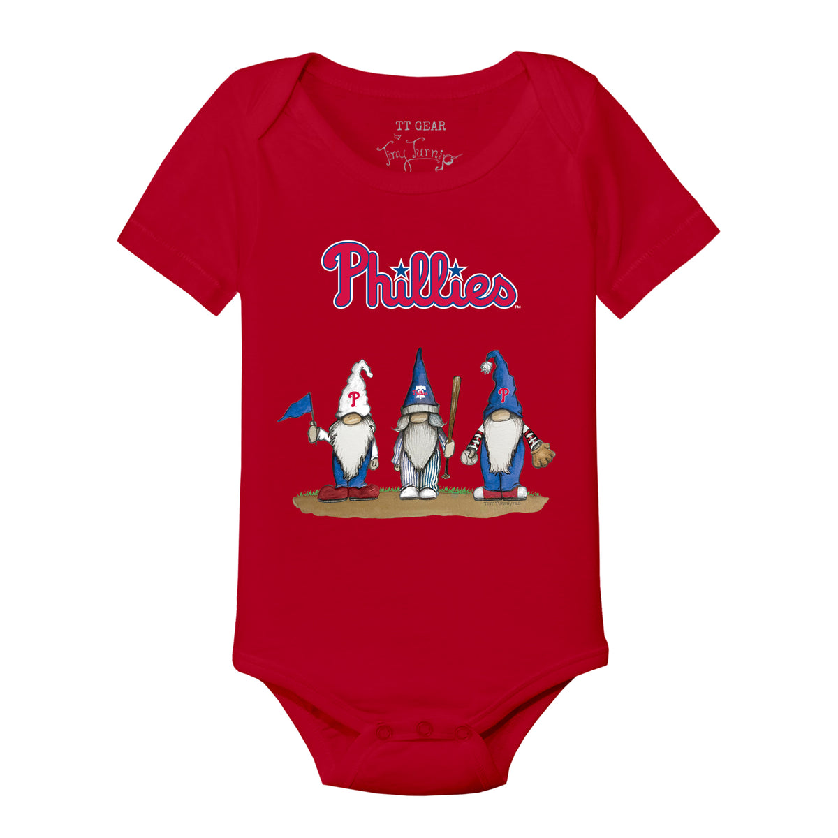 Philadelphia Phillies Gnomes Short Sleeve Snapper