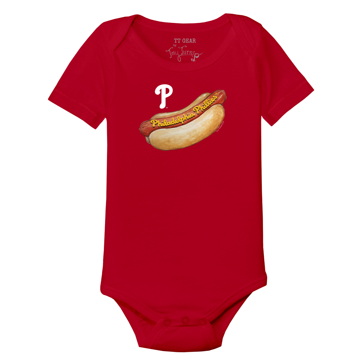 Philadelphia Phillies Hot Dog Short Sleeve Snapper