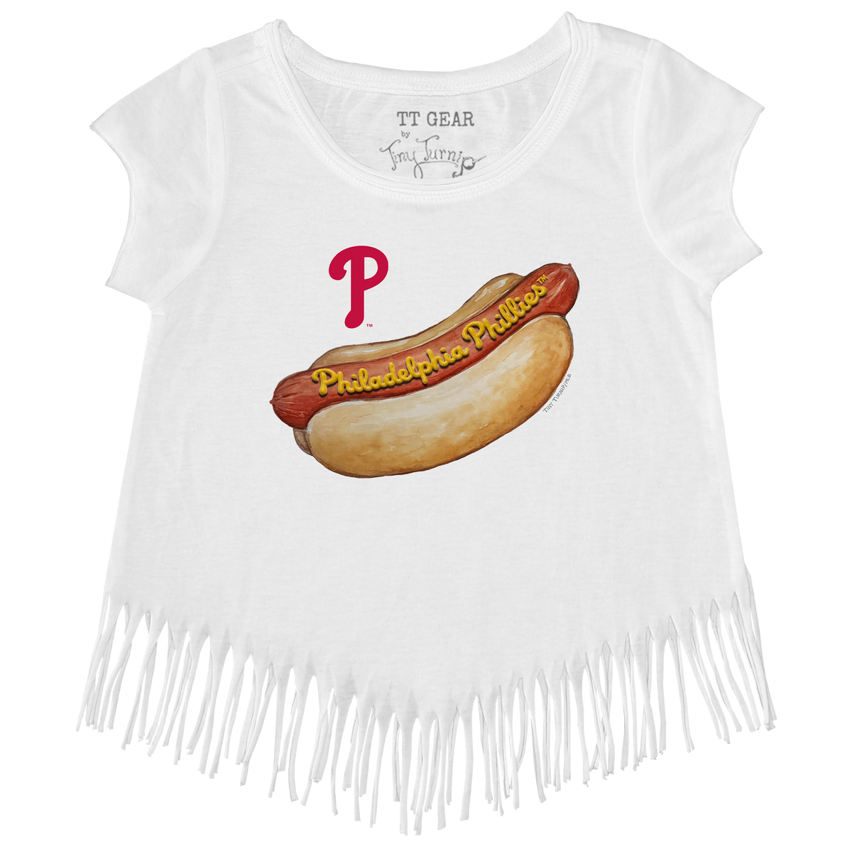 Philadelphia Phillies Hot Dog Fringe Tee