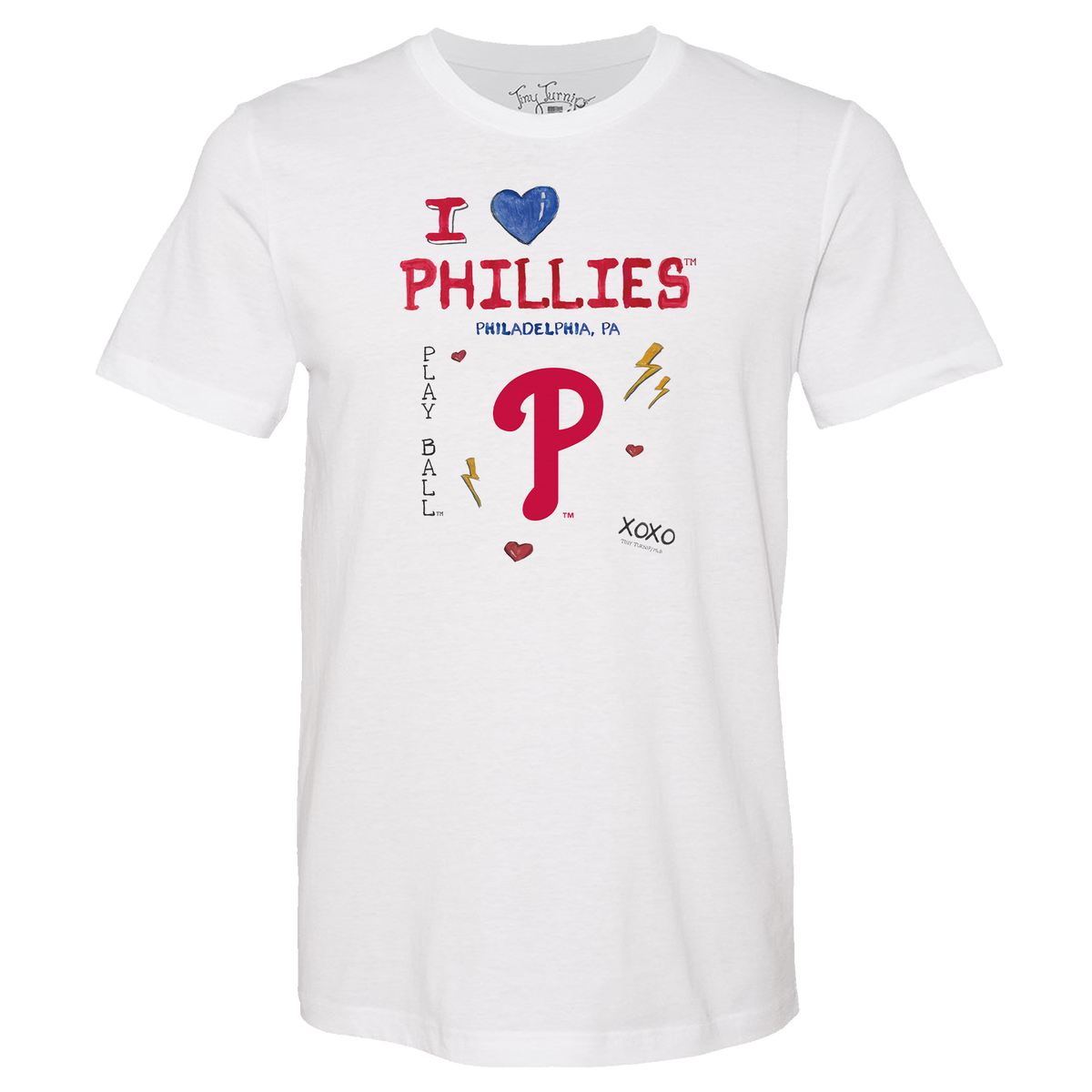 I Heart Phillies Unisex Tee Shirt - Tiny Turnip