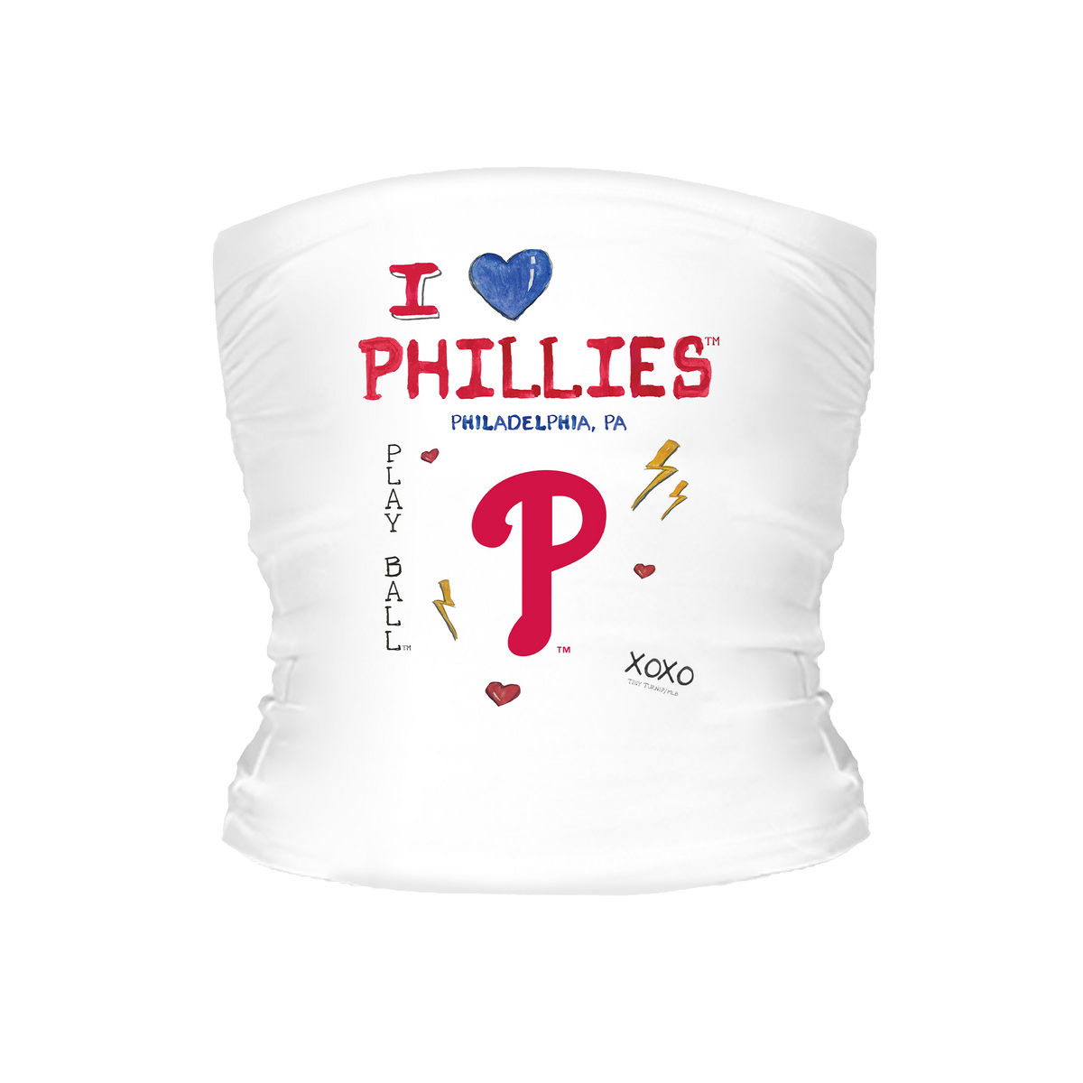 I Heart Phillies Tube Top - Tiny Turnip