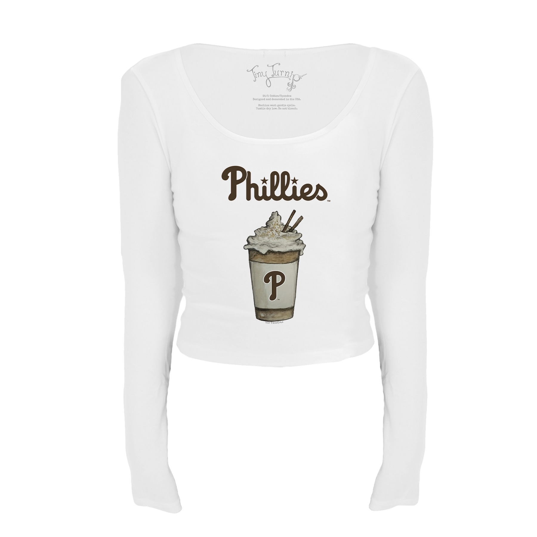 Philadelphia Phillies Latte Women's Lucy Long Sleeve