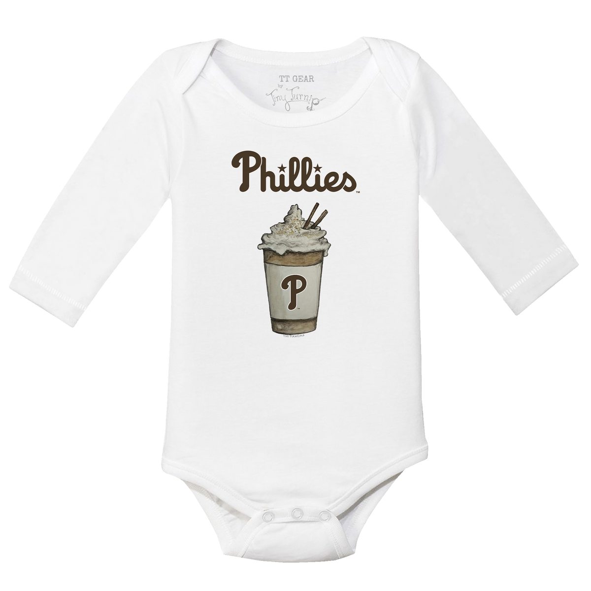 Philadelphia Phillies Latte Long Sleeve Snapper