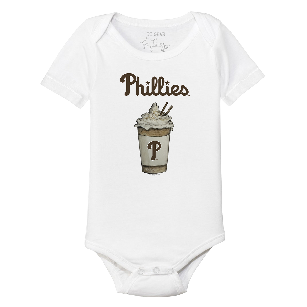 Philadelphia Phillies Latte Short Sleeve Snapper