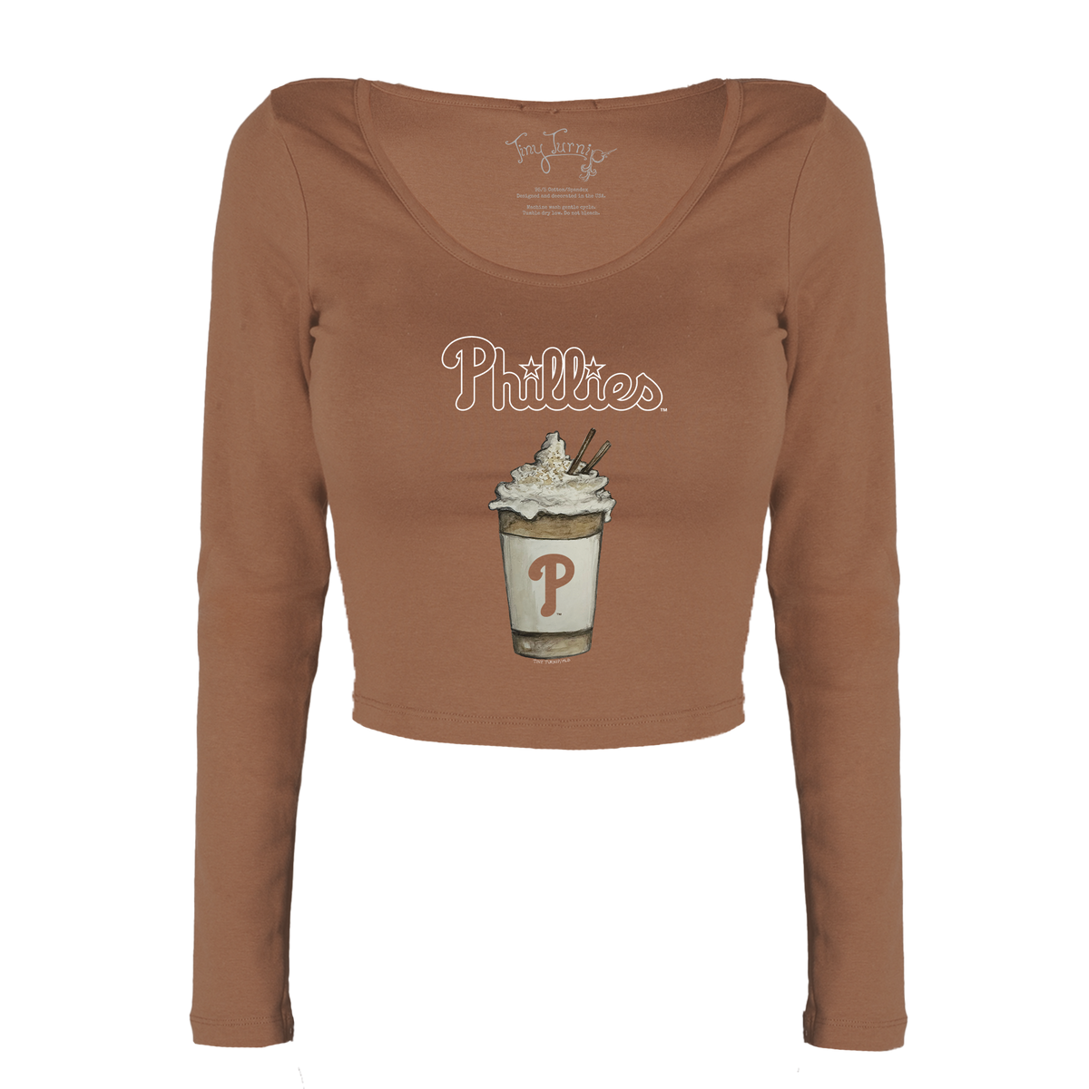 Philadelphia Phillies Latte Women's Lucy Long Sleeve