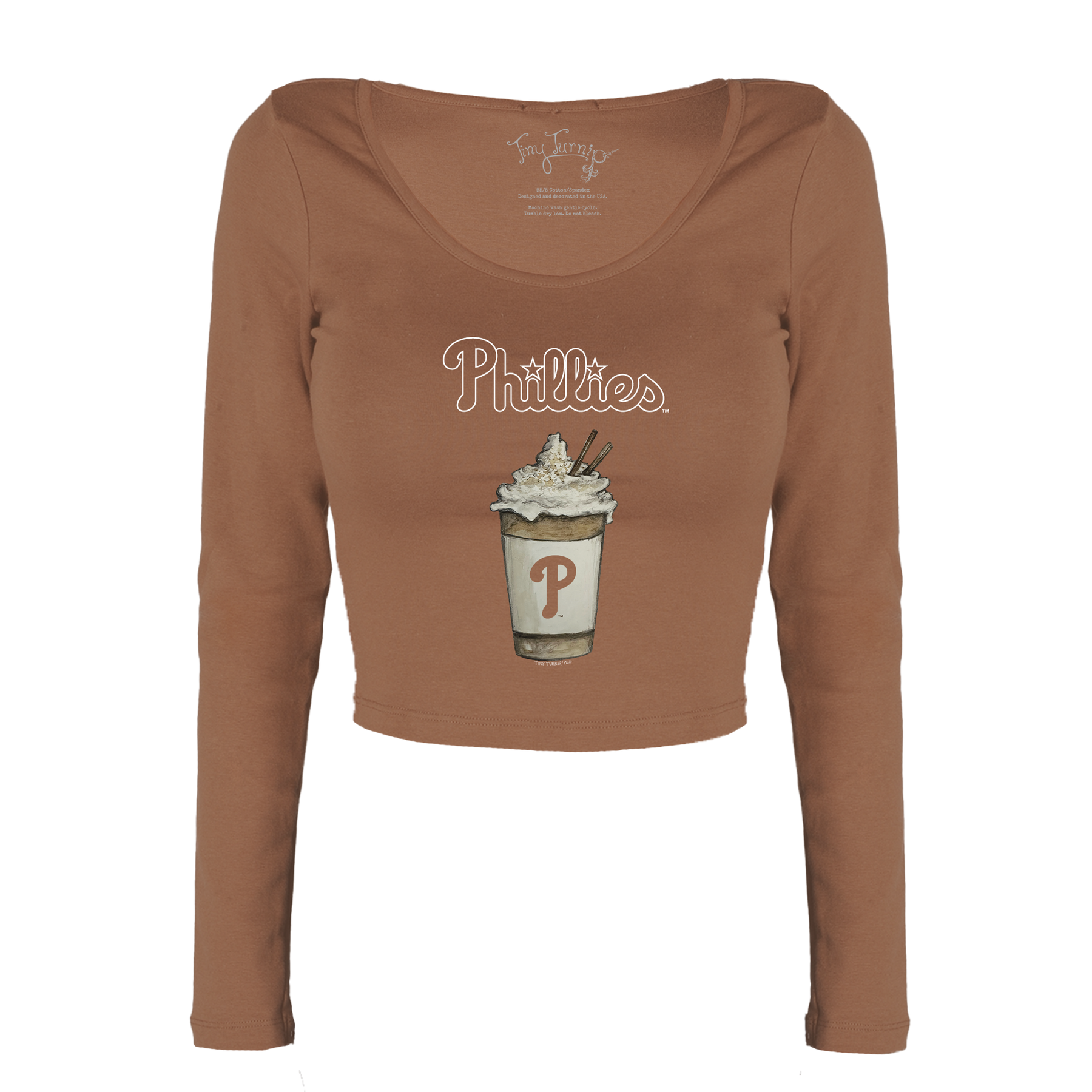 Philadelphia Phillies Latte Women's Lucy Long Sleeve