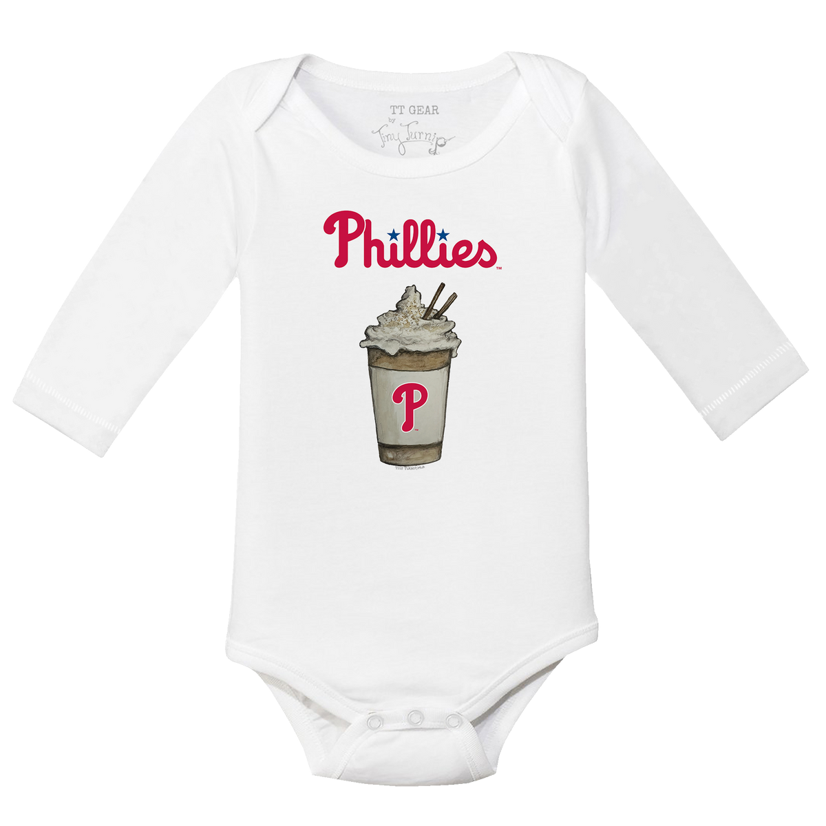 Philadelphia Phillies Latte Long Sleeve Snapper