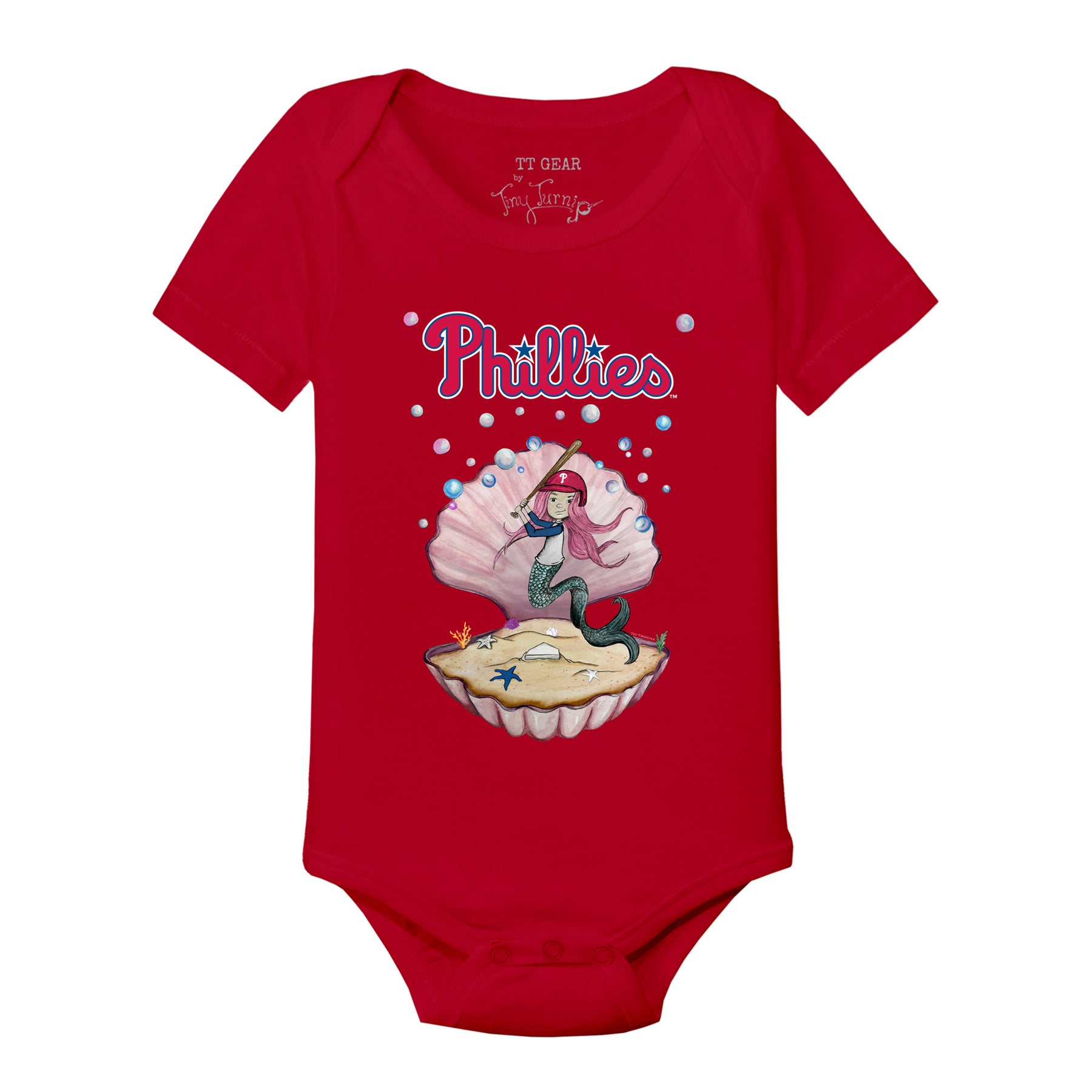 Philadelphia Phillies Mermaid Short Sleeve Snapper