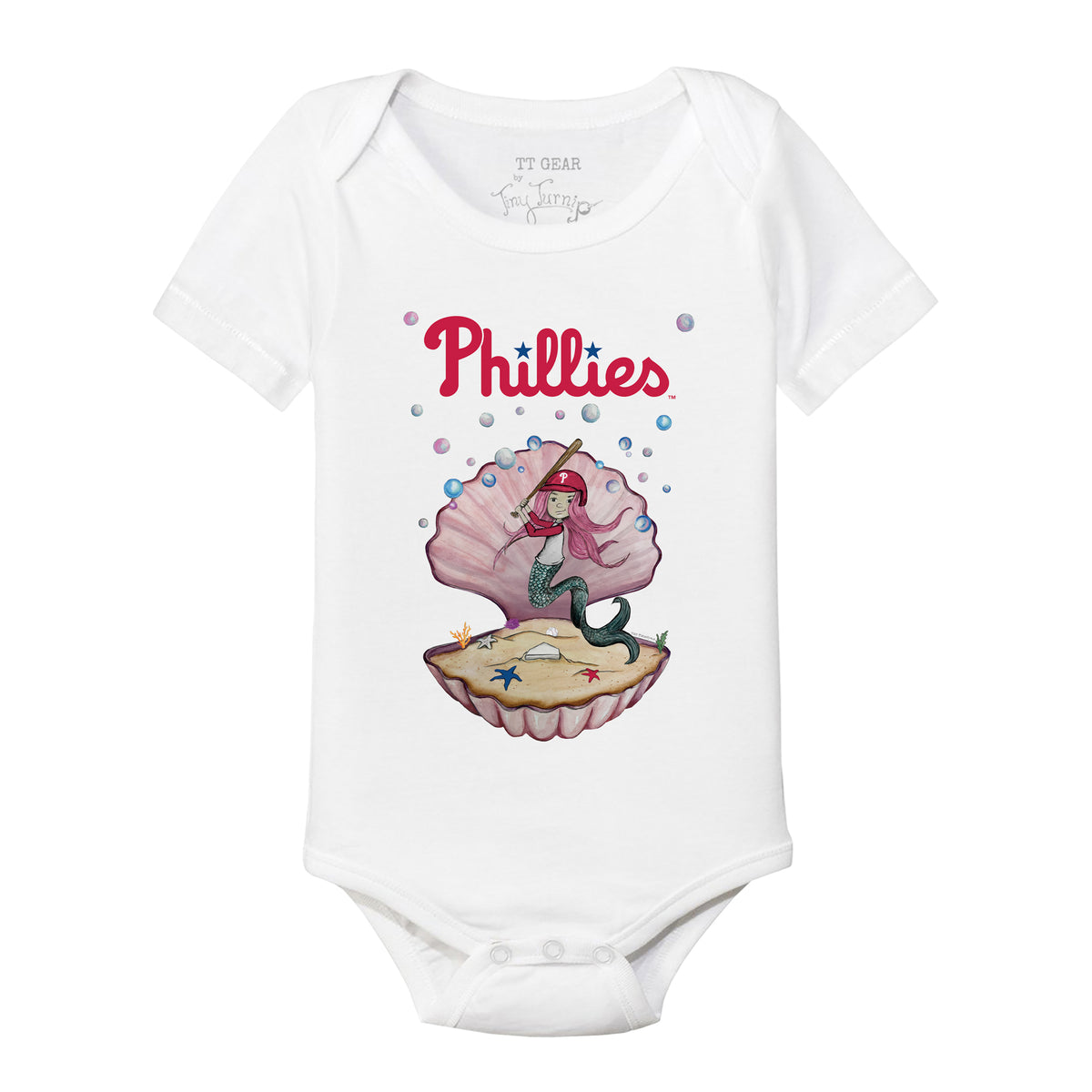 Philadelphia Phillies Mermaid Short Sleeve Snapper