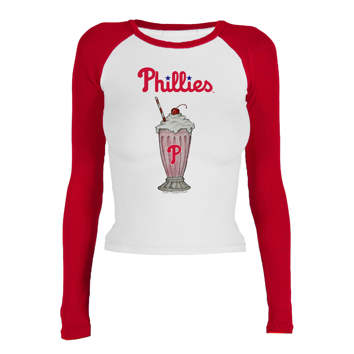 Philadelphia Phillies Milkshake Roxy Raglan Long Sleeve