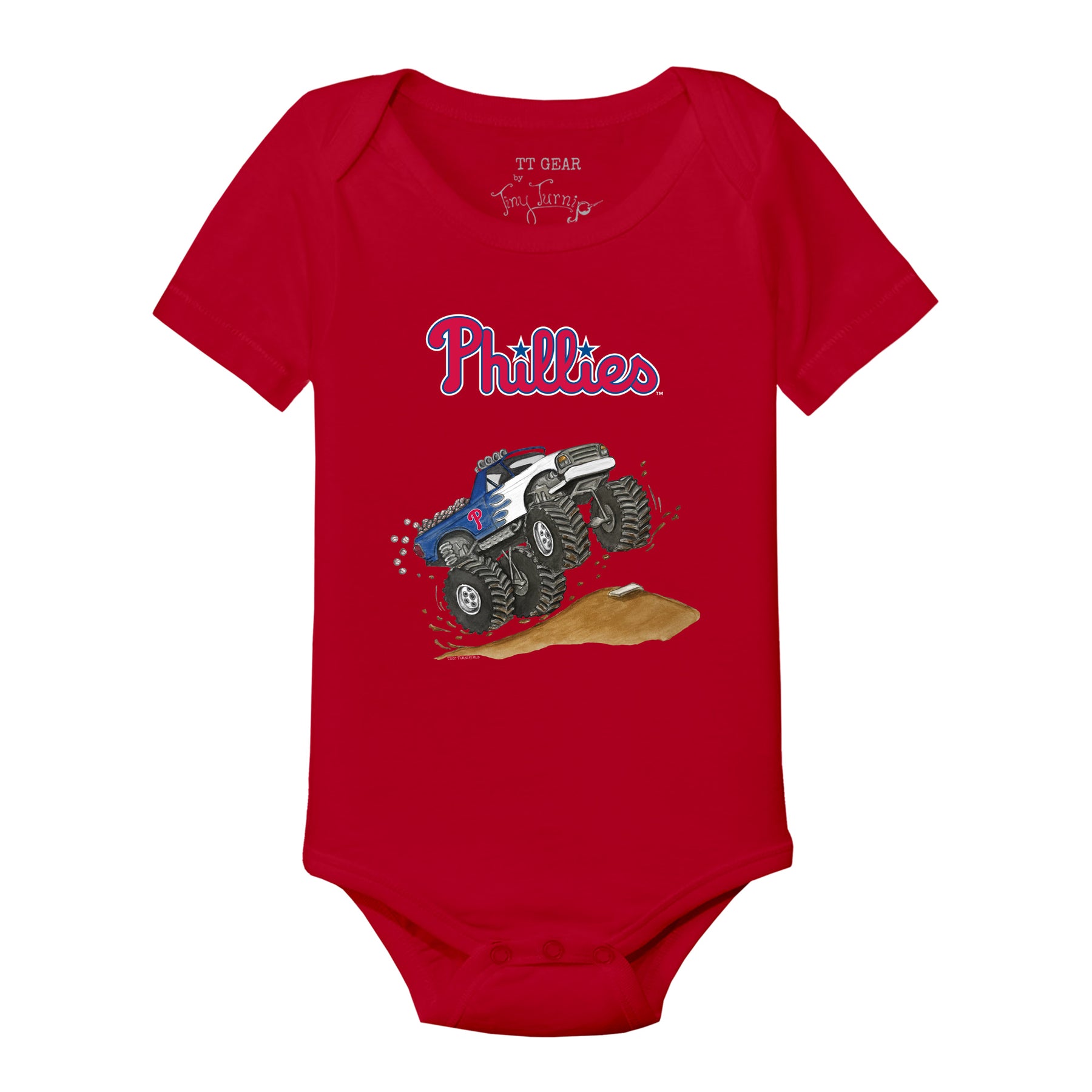 Philadelphia Phillies Monster Truck Short Sleeve Snapper