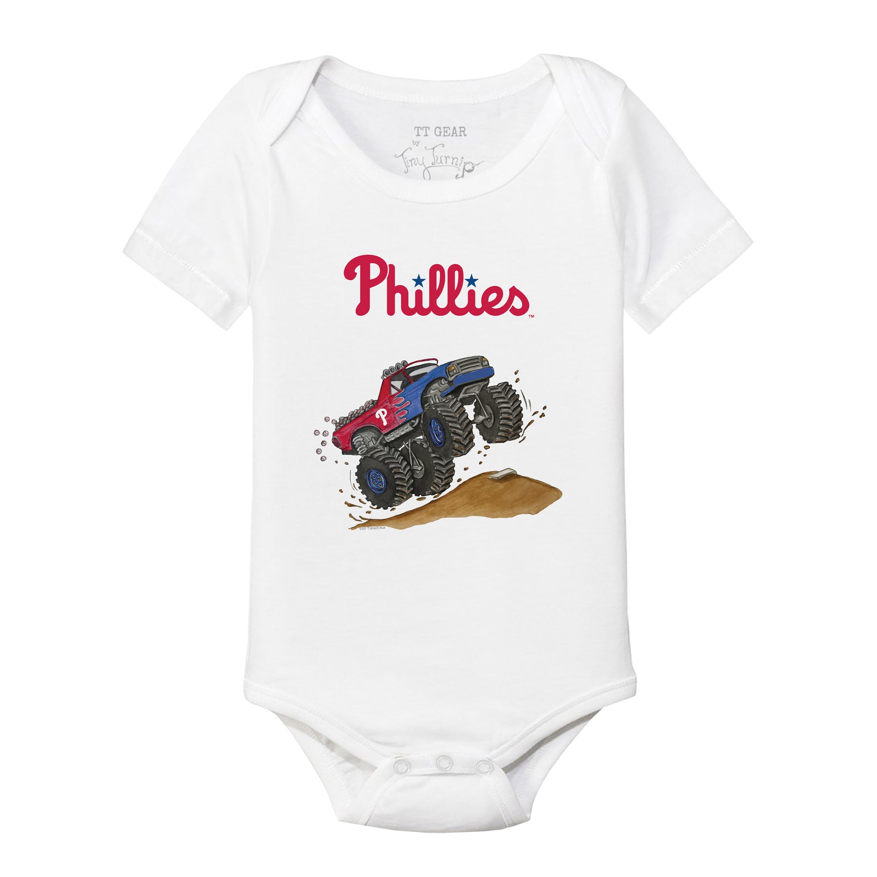 Philadelphia Phillies Monster Truck Short Sleeve Snapper