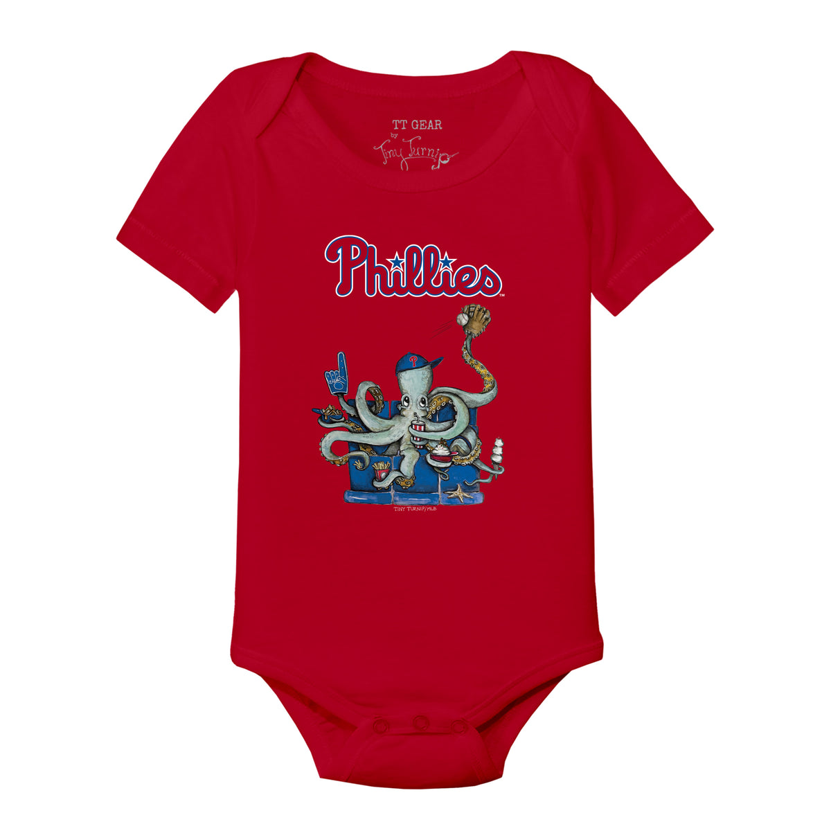 Philadelphia Phillies Octopus Short Sleeve Snapper