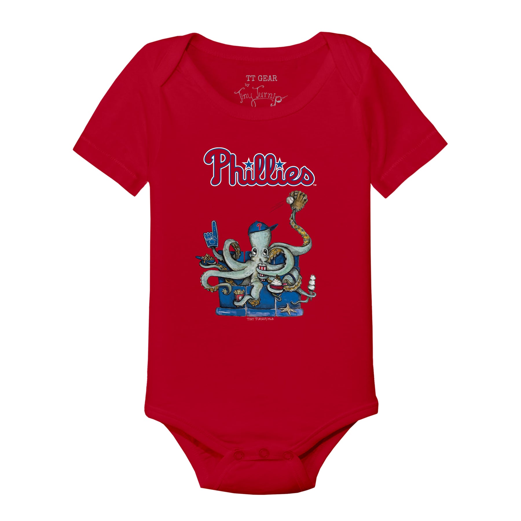 Philadelphia Phillies Octopus Short Sleeve Snapper