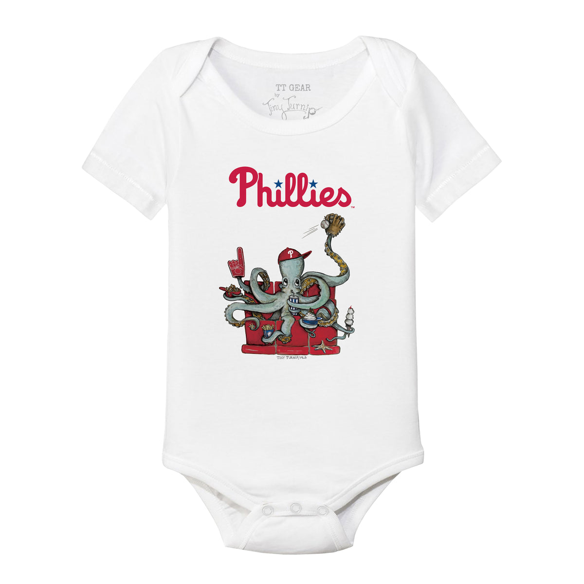 Philadelphia Phillies Octopus Short Sleeve Snapper