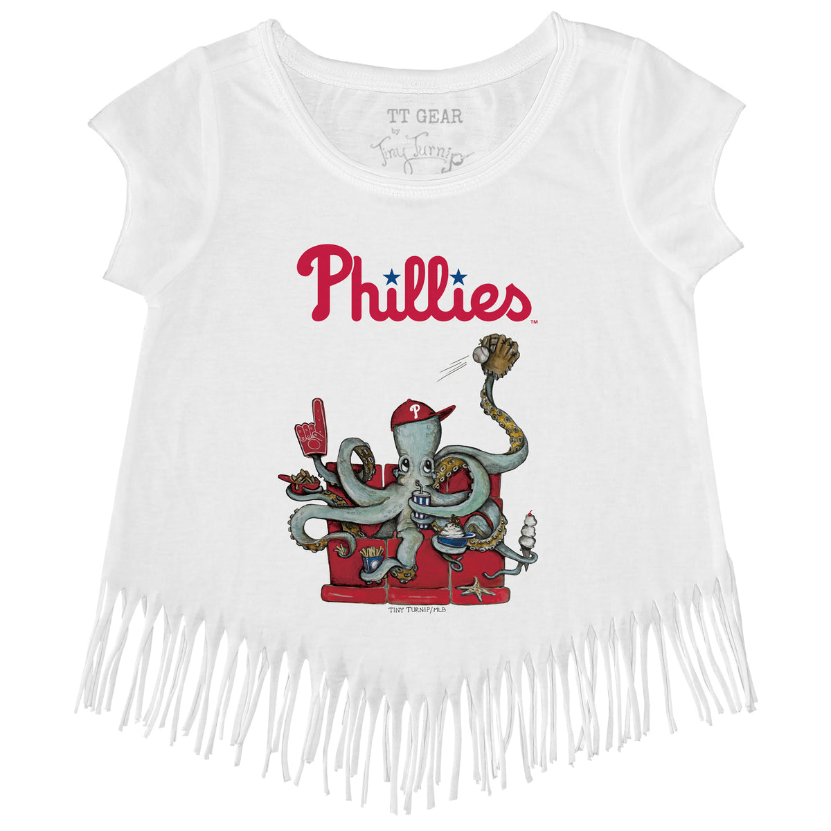 Philadelphia Phillies Octopus Fringe Tee