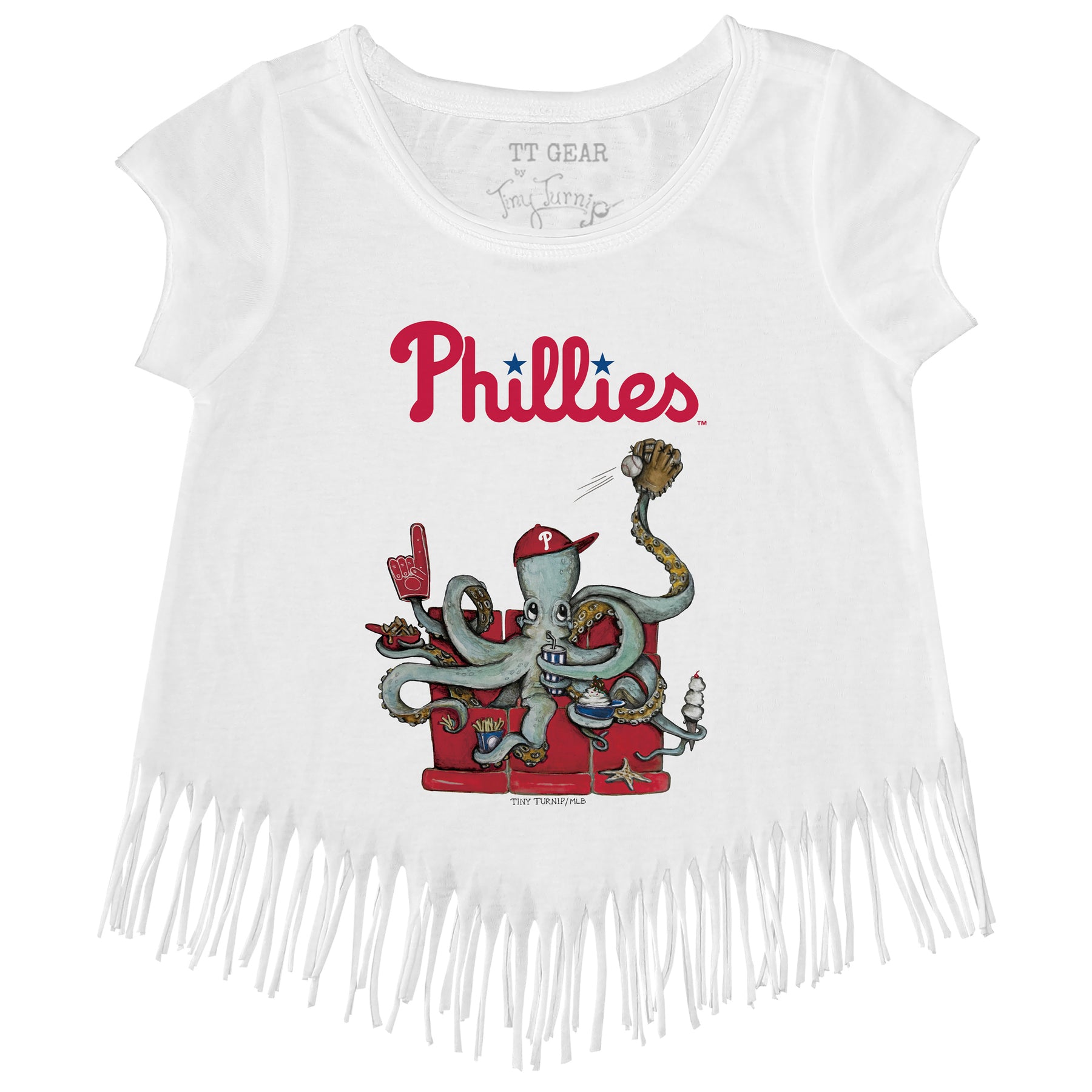 Philadelphia Phillies Octopus Fringe Tee