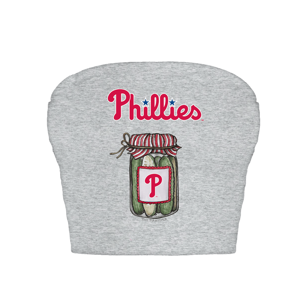 Philadelphia Phillies Pickle Jar Crop Tube Top