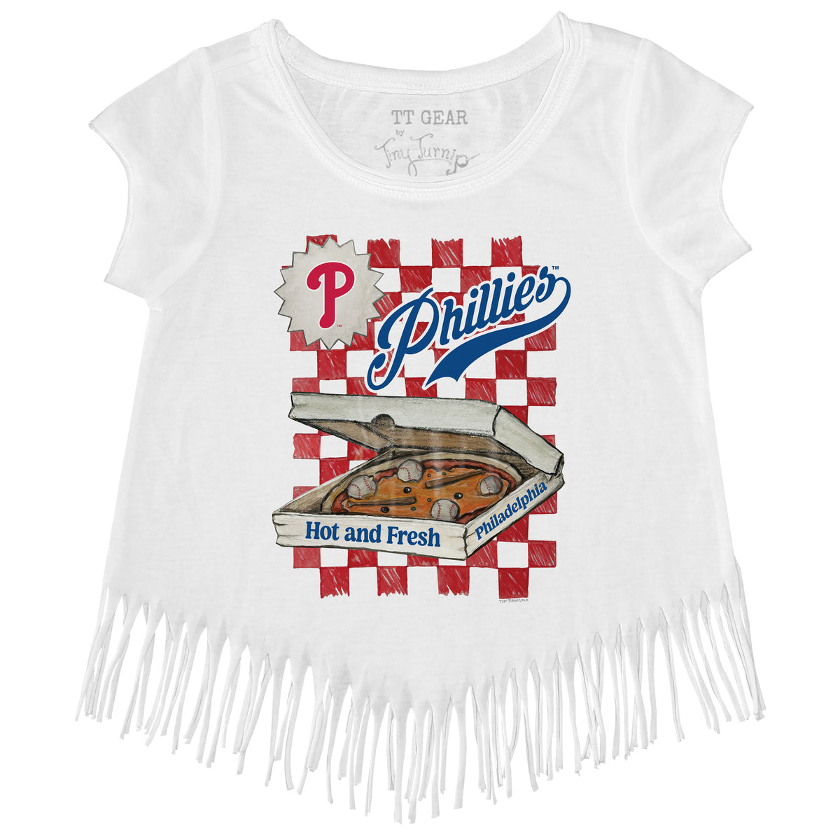 Philadelphia Phillies Pizza Fringe Tee