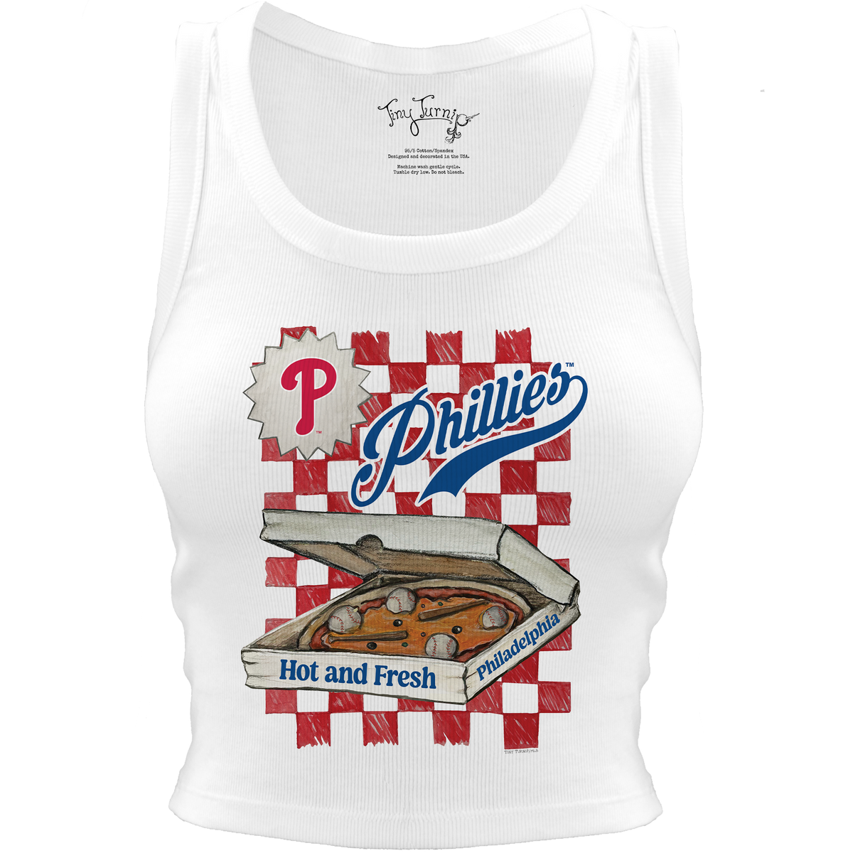 Philadelphia Phillies Pizza Crop Tank