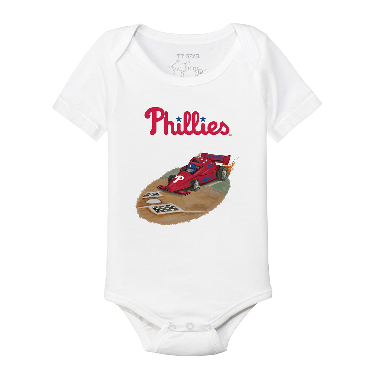 Philadelphia Phillies Race Car Short Sleeve Snapper