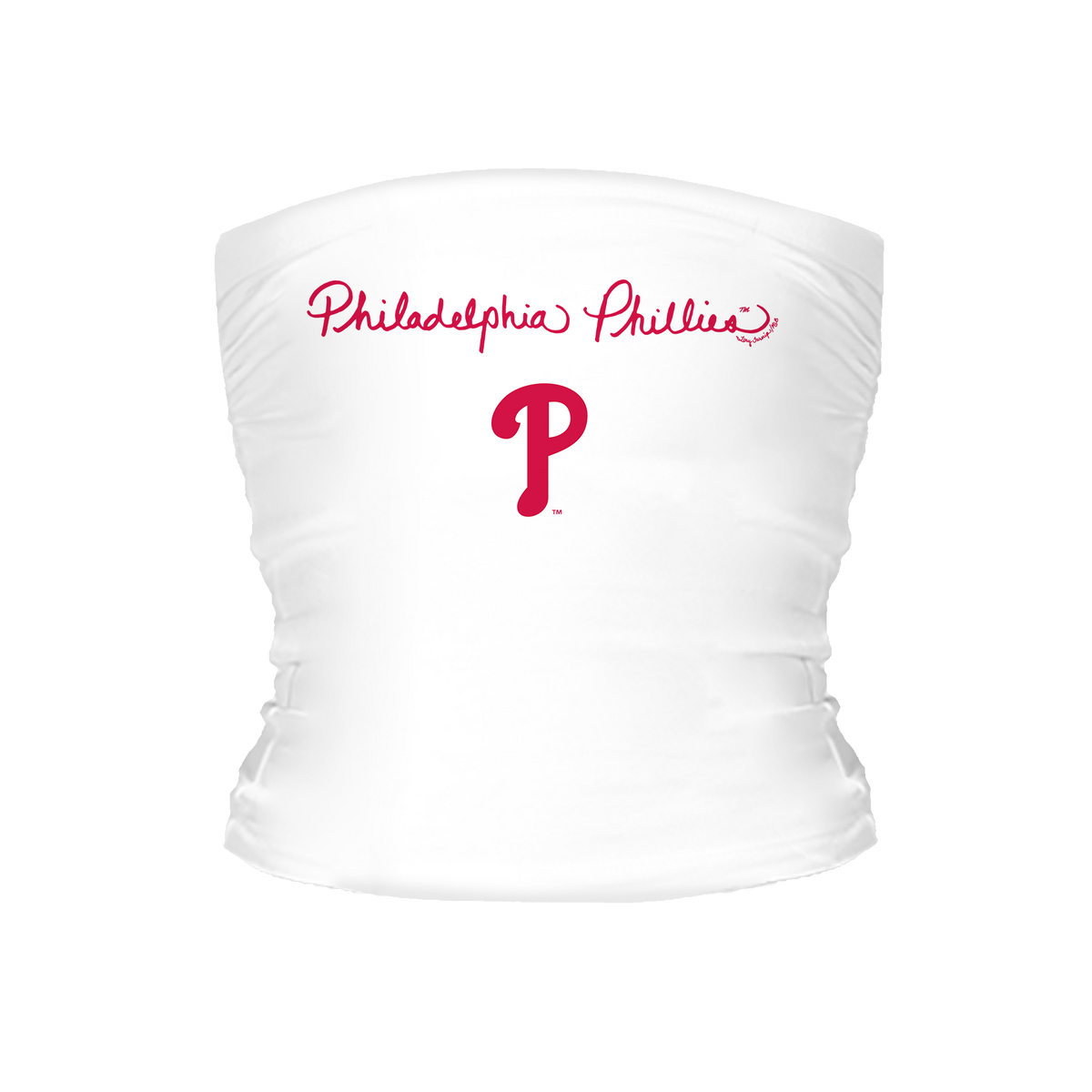 Philadelphia Phillies Logo Script Tube Top - Tiny Turnip