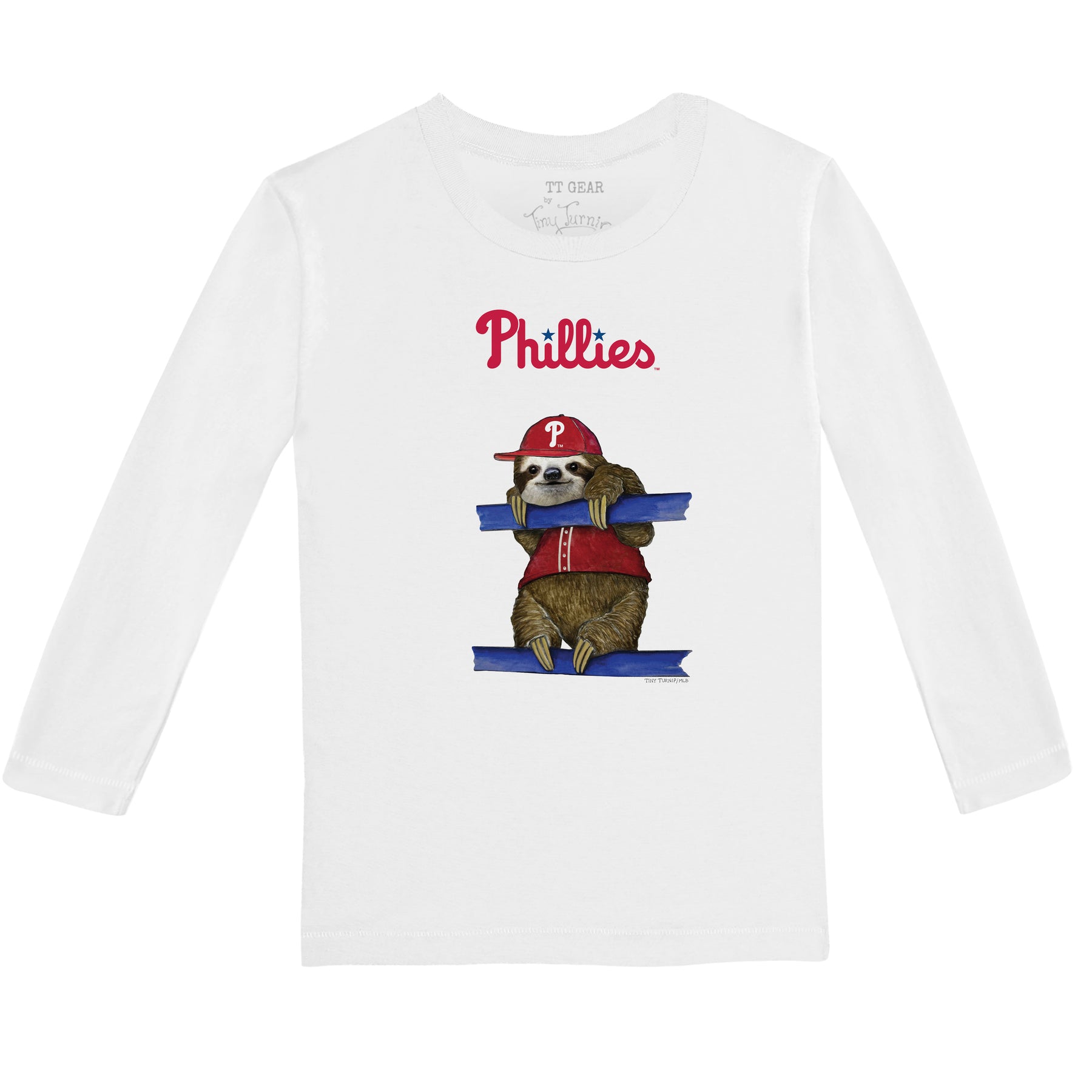 Philadelphia Phillies Sloth Long-Sleeve Tee Shirt