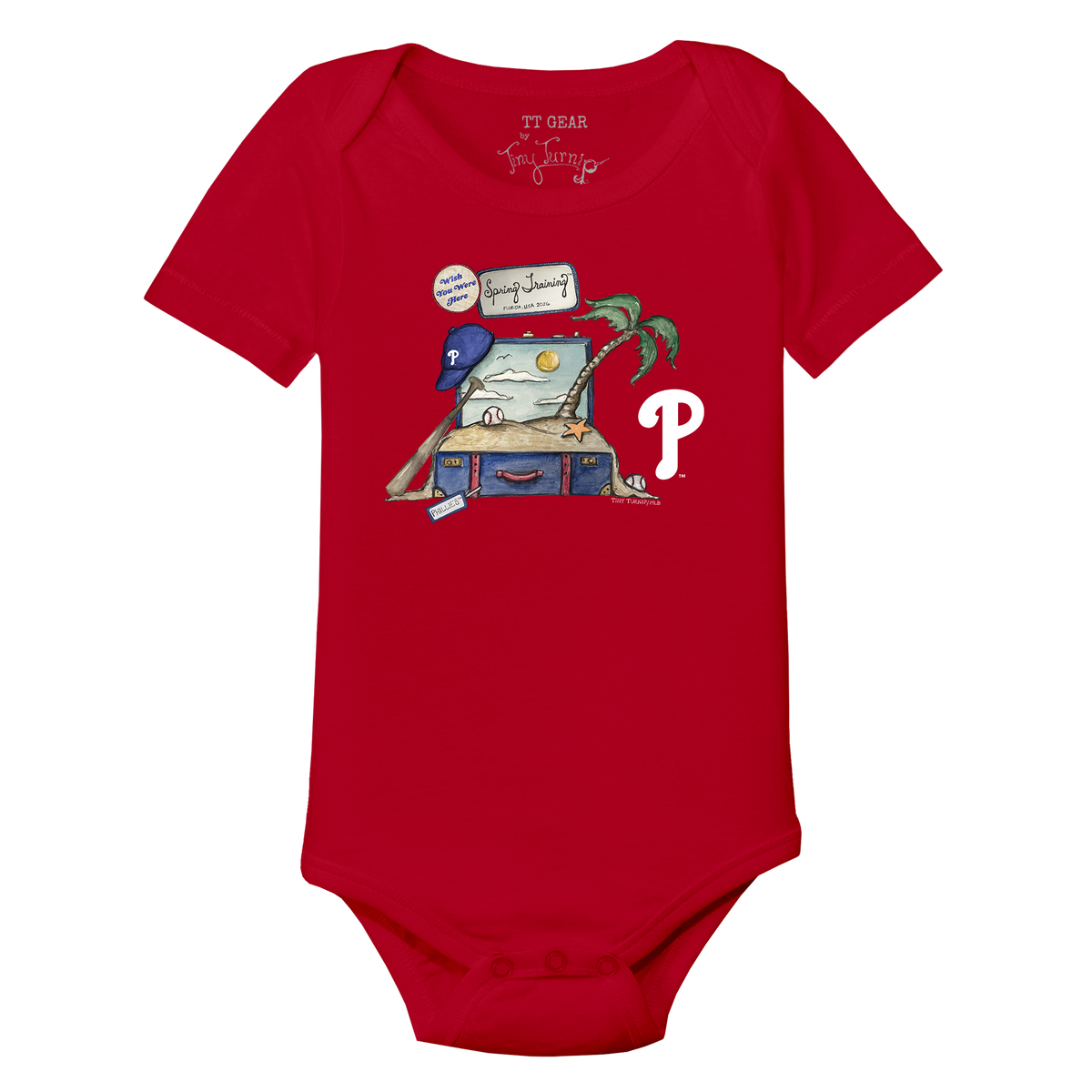 Philadelphia Phillies Spring Training 2026 Short Sleeve Snapper - Tiny Turnip