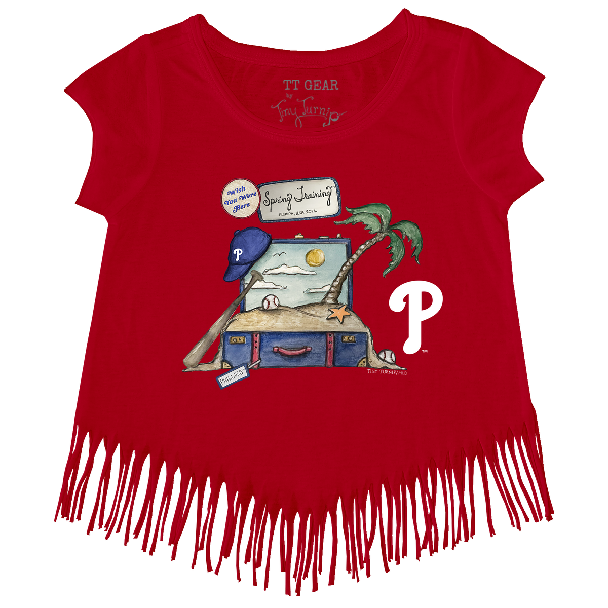 Philadelphia Phillies Spring Training 2026 Fringe Tee - Tiny Turnip