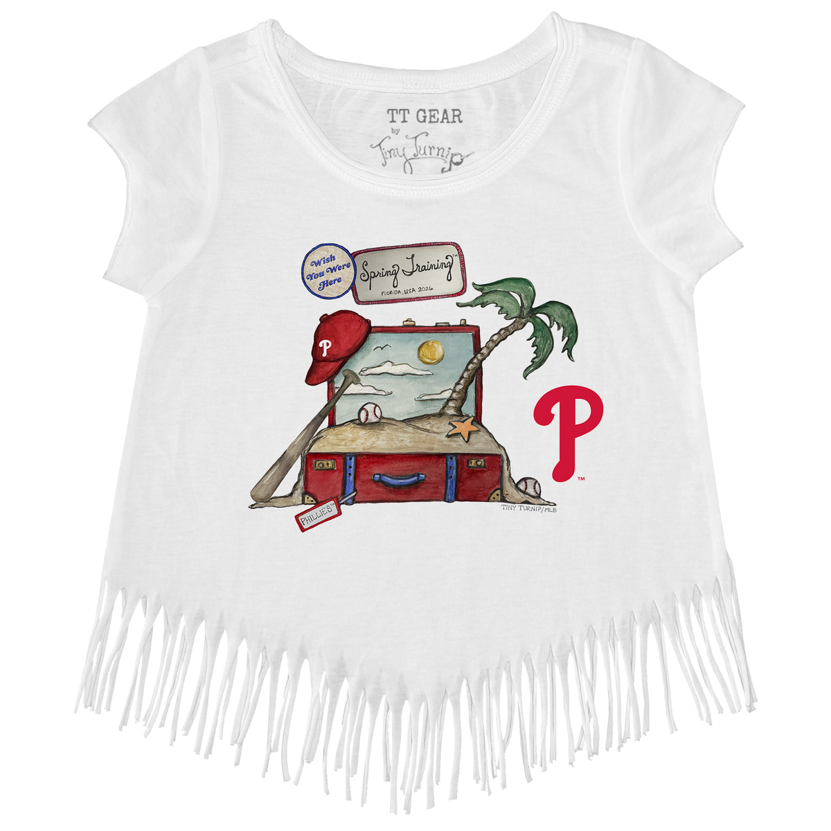 Philadelphia Phillies Spring Training 2026 Fringe Tee - Tiny Turnip