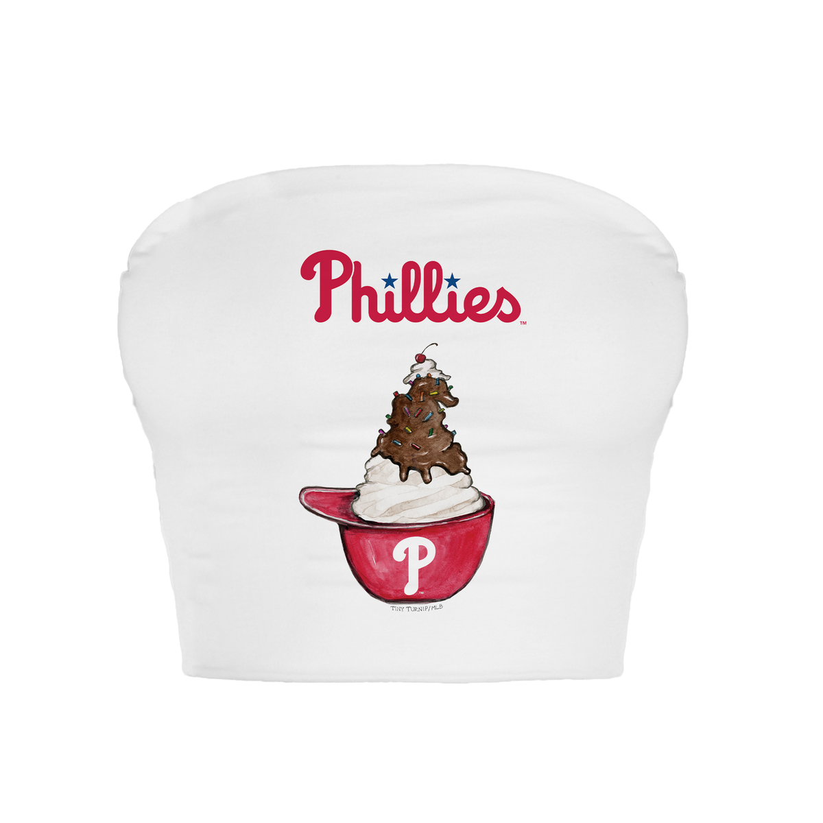 Philadelphia Phillies Sundae Helmet Crop Tube Top