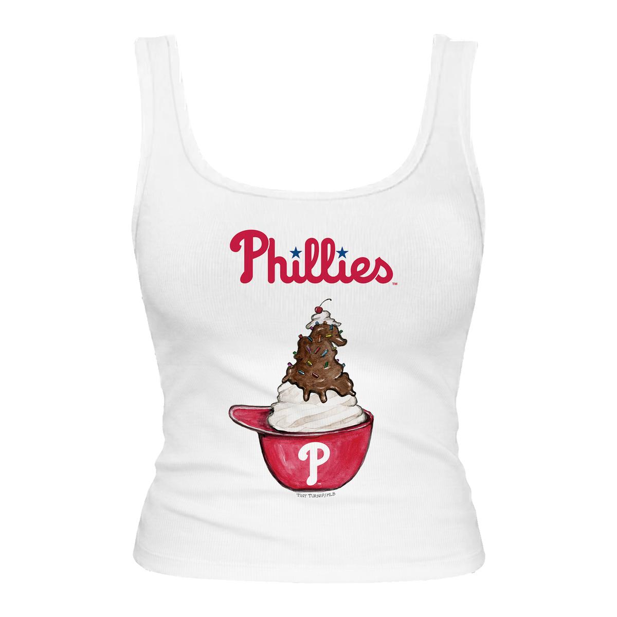 Philadelphia Phillies Sundae Helmet Emmy Tank