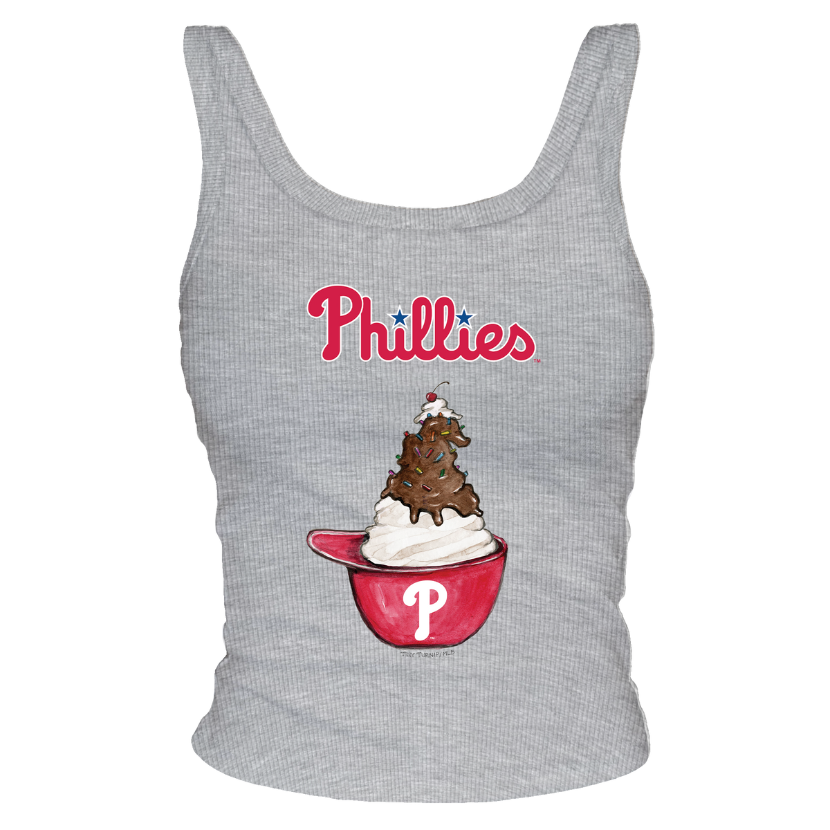 Philadelphia Phillies Sundae Helmet Ribbed Tank