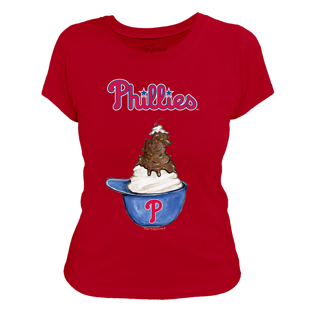Philadelphia Phillies Sundae Helmet Women's Tee Shirt