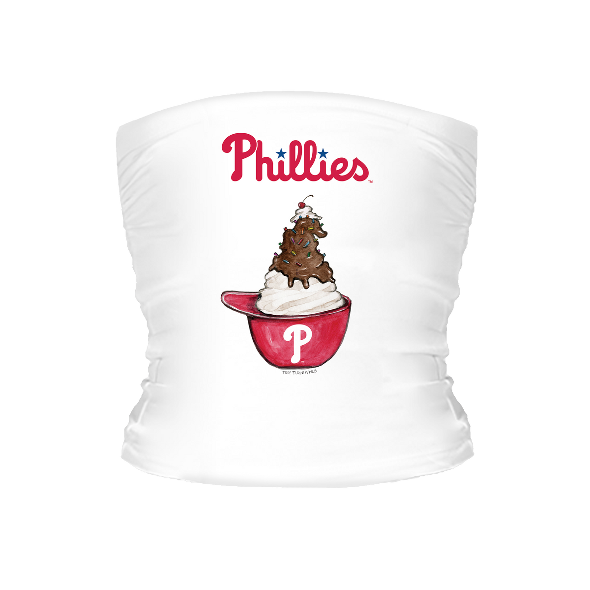 Philadelphia Phillies Sundae Helmet Tube Top - Tiny Turnip
