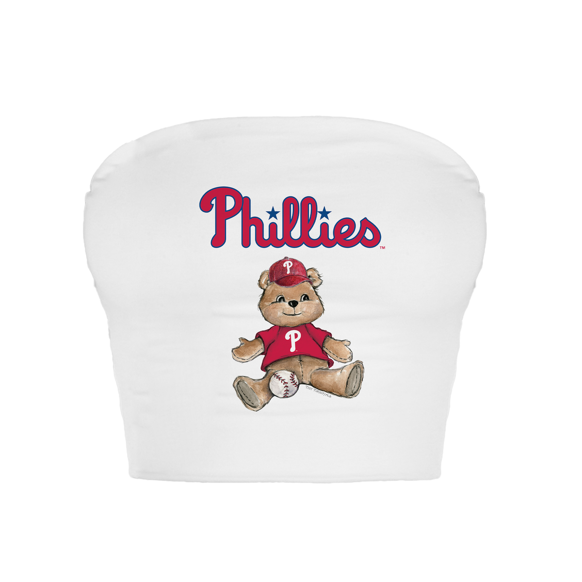 Philadelphia Phillies Teddy Crop Tube Top