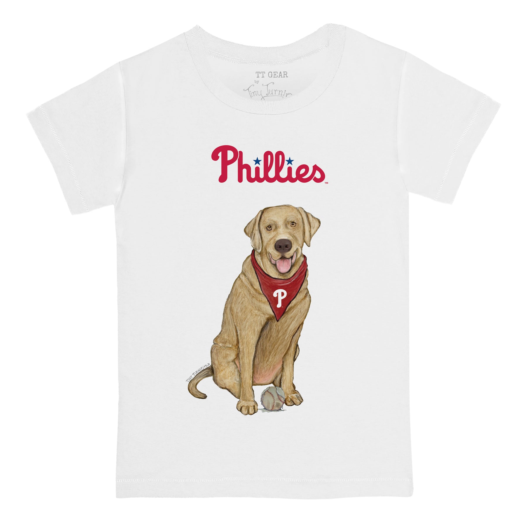 Philadelphia Phillies Yellow Labrador Retriever Tee Shirt